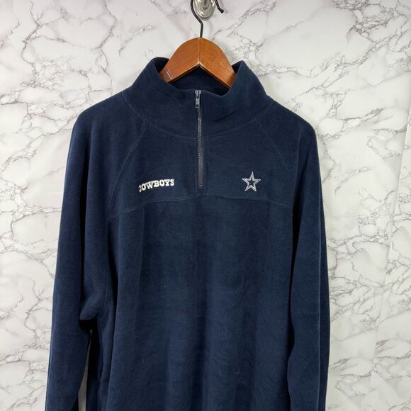 Majestic Men’s Fleece Jacket sz XL NFL Cowboys Vintage NEW #G315-D - Picture 8 of 10